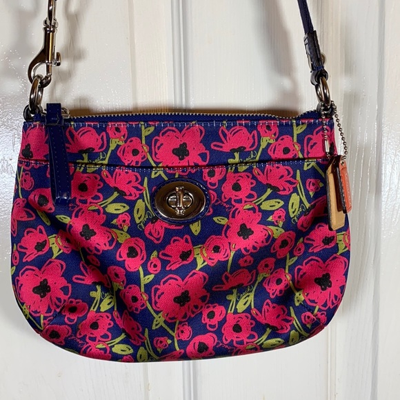 Coach Bags Coach Floral Nylon Crossbody Bag Poshmark